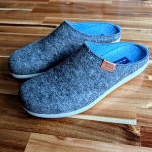 Samuel Hubbard Dreams Wool Felt Clogs Grey Blue Mules Womens 7.5 M
